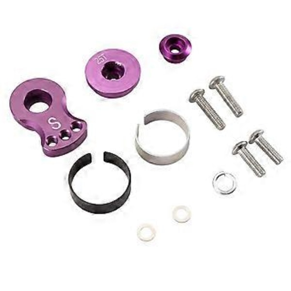 Metallinen 25T Säädettävä Servo Saver -varsi -4 Axial SCX10 1/10 RC-autoihin Helikopterimalliveneen päivitysosat, S, B