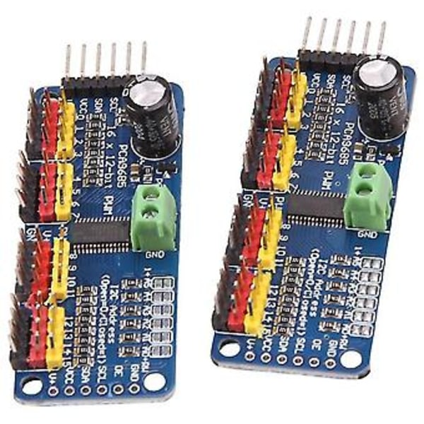 2st Pca9685 16 Kanal 12 Bit Pwm Servomotor Drivrutin I2c Iic Modul