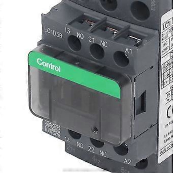 AC Kontaktorer 38A 1NO 1NC Hög Känslighet Stark Lastbärande Lågspänning Industriell Elektrisk Kontaktor 380V AC36V Spole