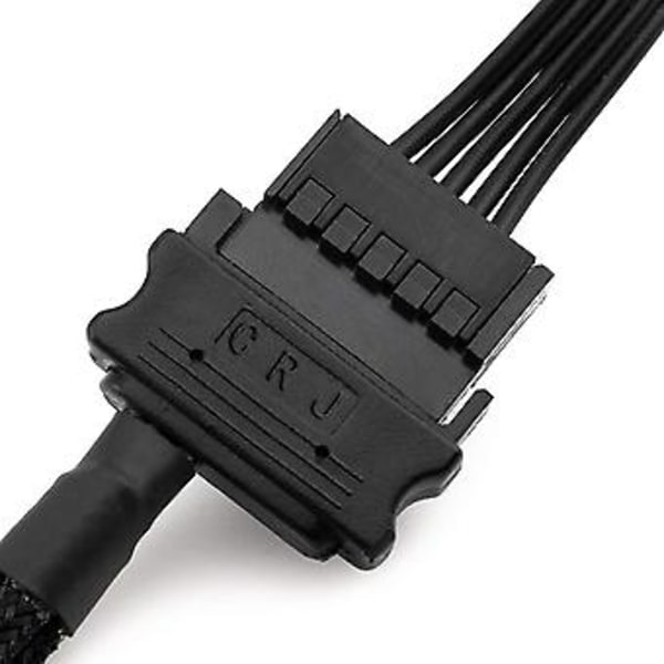 Ing Tuuletinadapterikaapeli, 15-nastainen Sata - 4 x 3-nastainen / 4-nastainen Pmw 12v PC-kotelotuuletinadapterikaapeli 15:een