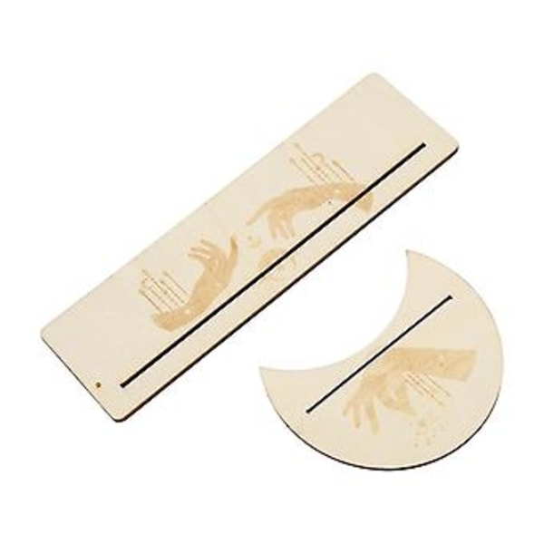Tarotkort holder i træ, 2 stk. Tarotkort holder i træ Tarotkort display stand i træ Uovertruffen værdi