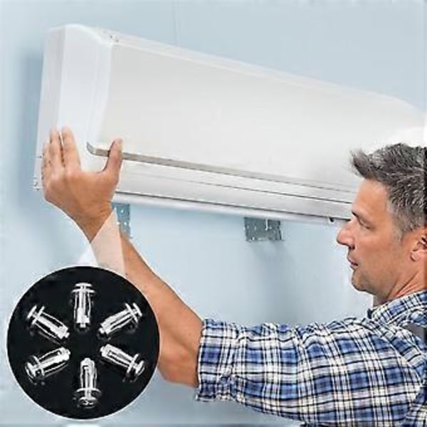 40 stk. M4 M5 M6 M8 Petalmuttere, ekspansjonsskruejekkmutter, for hul vegg, jern, plast, polywood, sponplate, hardboard, sølv