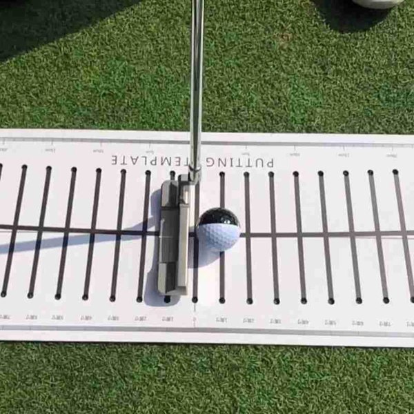 Golf Putter Putting Matte Trener Innendørs Putting Green Pad Utstyr Golf Treffende Siktelinje Trening