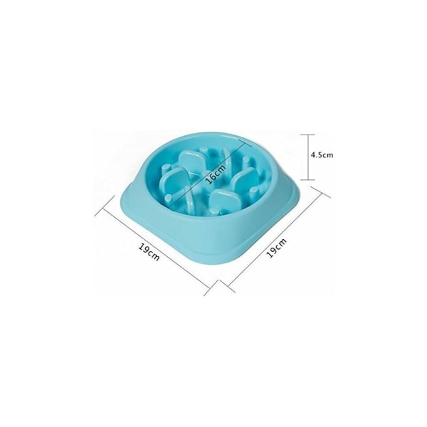 Pet Dog Slow Food Bowl Bowl Pet Supplies Blue-Fei Yu