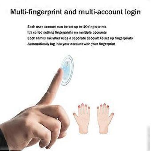 USB Fingeravtrycksläsare Dator USB Fingeravtryckslås för Windows 10 11 Hello USB Fingeravtryck Inloggningslås Modul