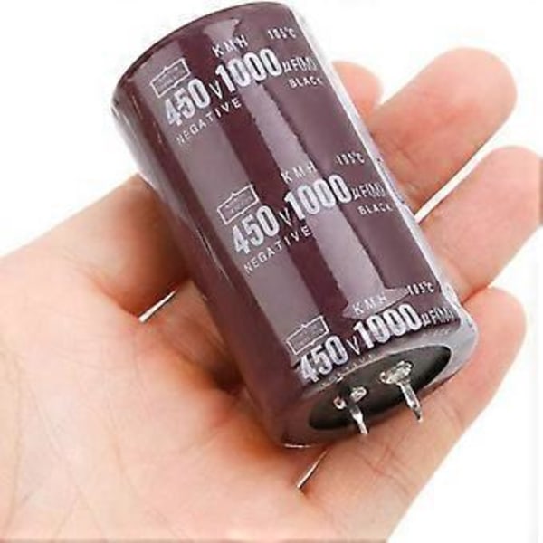 Højfrekvent 450V 1000uF Elektrolytisk Kondensator Volumen 35x60mm til Mikroprocessorstyring, Strømkonvertering og Mere