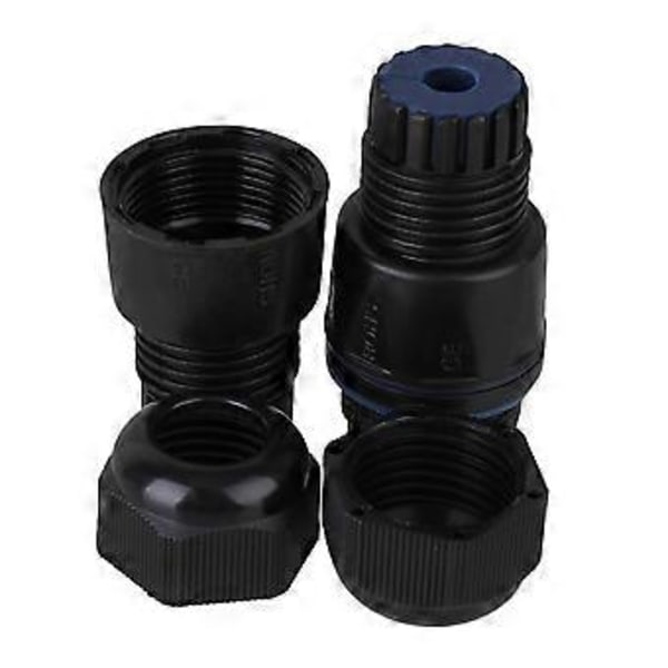 Elektroniske komponentkontakter svart ethernet lan ip68 ap vanntett kontakt 8-pin rj45 for dobbel kabel m25