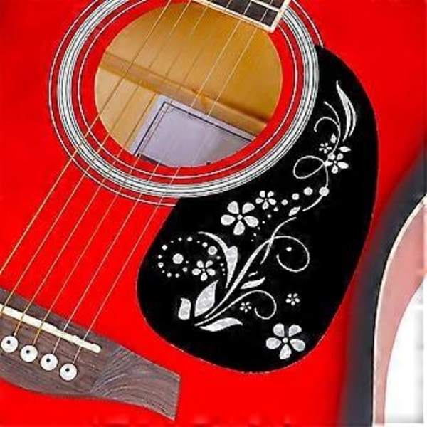 Gitarr Anti-Slip Platta Droppformad Akustisk Klassisk Gitarr Plektrumskydd Anti-Rep Fjäril