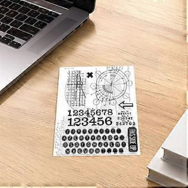 Klart stempel for kortlaging Valentinsdag Julekort og DIY Scrapbook Journalføring TH57
