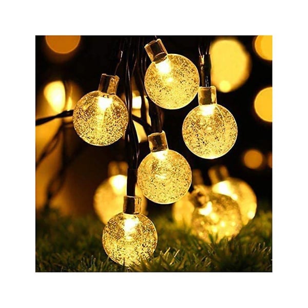 Solar String Lights, 30 söta Bubble Led Lights, 8 Modes Star Lights, Vattentät Fairy Dekorativ String Lights