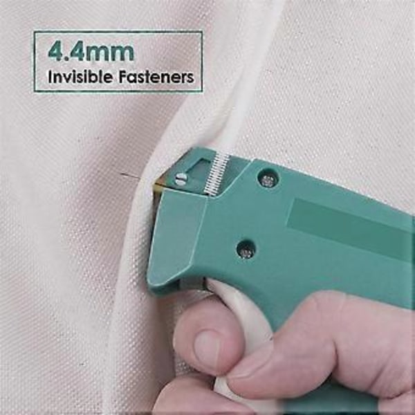 Fin StitchGun för Kläder, Märkpistol för Kläder, med 2 Fina Nålar 1500 Svarta & 1500 Vita Mini Fästen