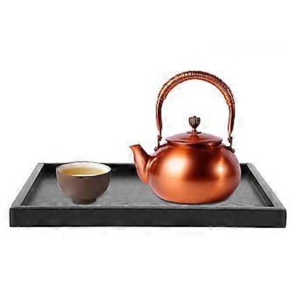Rektangelformet serveringsbrett i massivt tre for te, kaffe, snacks, mat, restaurantbrett #2