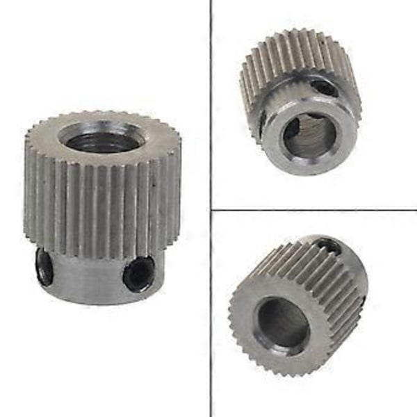MK7 MK8 Extruder Drivhjul i Rostfritt Stål 36 Tänder Extruderhjul Remhjul för 3D-skrivare (5mm/0.2'' Hål)