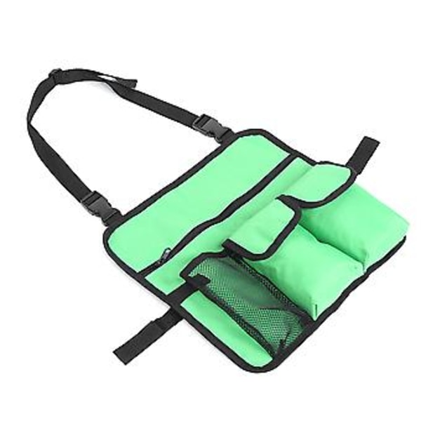 Bärbar Utomhus Camping Strandstol Hängande Fickor Förvaring Axelväska (Grön)