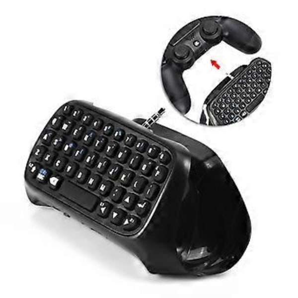 Mini langaton Bluetooth-pelinäppäimistö Chatpad PS4-ohjaimelle