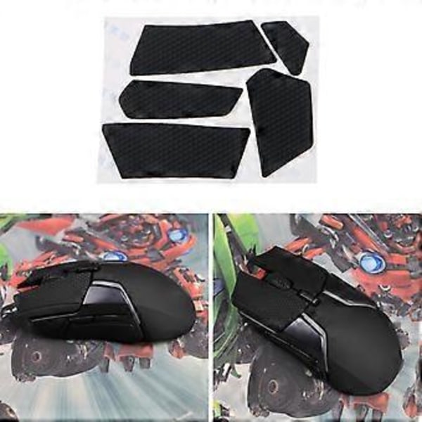 1 Sett Sklisikker Musehud Suge Svettegrep Skøyter for Steel Series Rival 600 Kablet Gamingmus (Uten Mus) 4g Lett