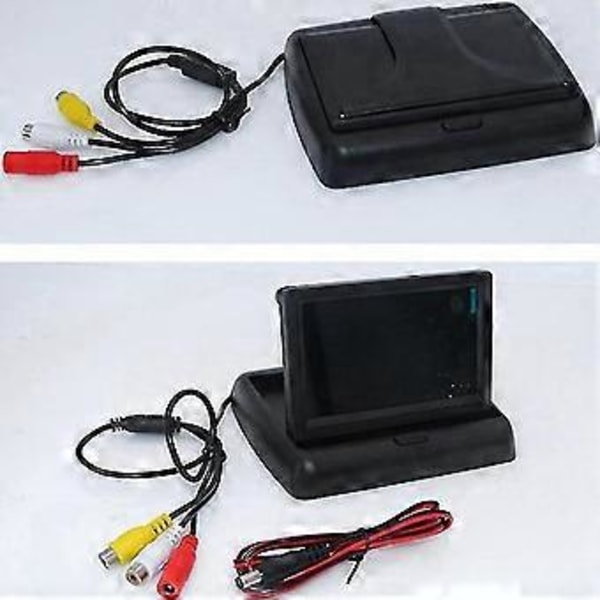 Bil 5 Tum Vikbara Monitorer HD Video Mini Bilparkering TFT LCD Monitor Display Backkamera Backningskit