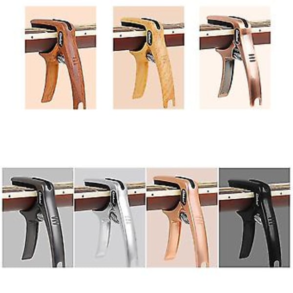 Gitar Capo For Akustisk Elektrisk Gitar Metall Stål Stemming Gitar Tilbehør Capot