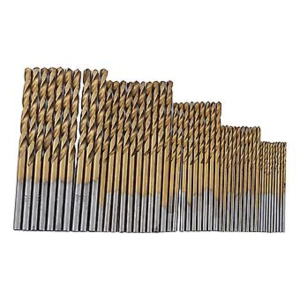 1/1.5/2/2.5/3mm HSS Höghastighetsstål Borr Set Verktyg Titanbelagt