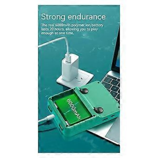 X9 Håndholdt Spillekonsol 3,5 Tommer 10000 Spil Arkadespil 6000MAh med Powerbank Funktion til 11 Simulatorer C