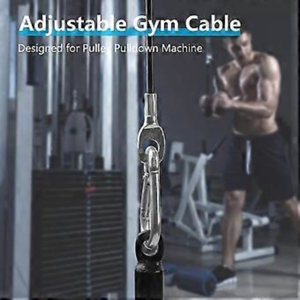 Gym Kabel - Stålwirer til DIY Lat Hjemme Gym Trækmaskine, Styrketræningsudstyr