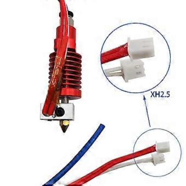 1 Set 24V Monterad Extruder Hotend Kit Munstycke Aluminium Värmeblock för Ender-3/CR-10/CR-10S Pro 3D-skrivardelar