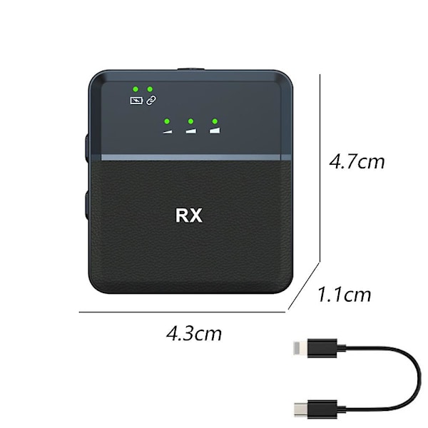 Dobbelt baggrundsstøjreduktion, Plug Play Mini Mic til kamera, videooptagelse på telefon, reversmikrofon til interview, podcast-type