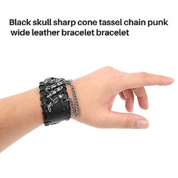 Gothic PU Kæde Armbånd til Mænd