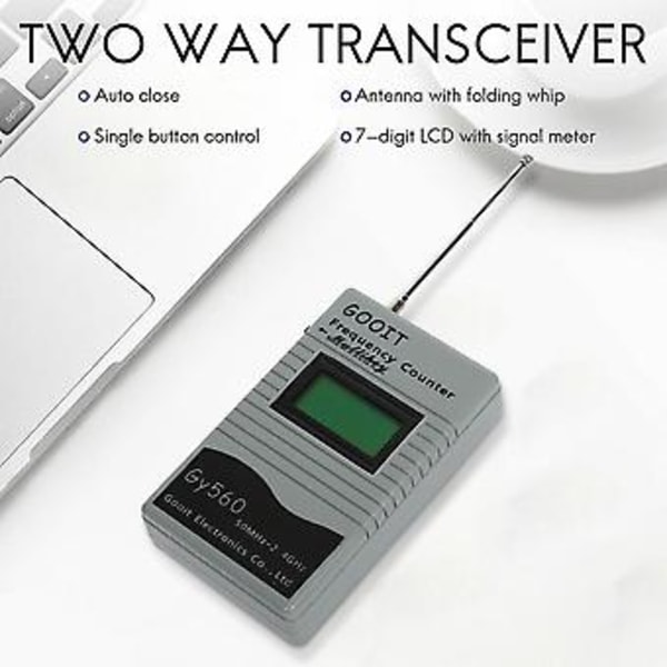 Frekvenstestare för Tvåvägsradio Transceiver Gsm 50 Mhz-2.4 Ghz Gy560 Frekvensräknare Mete