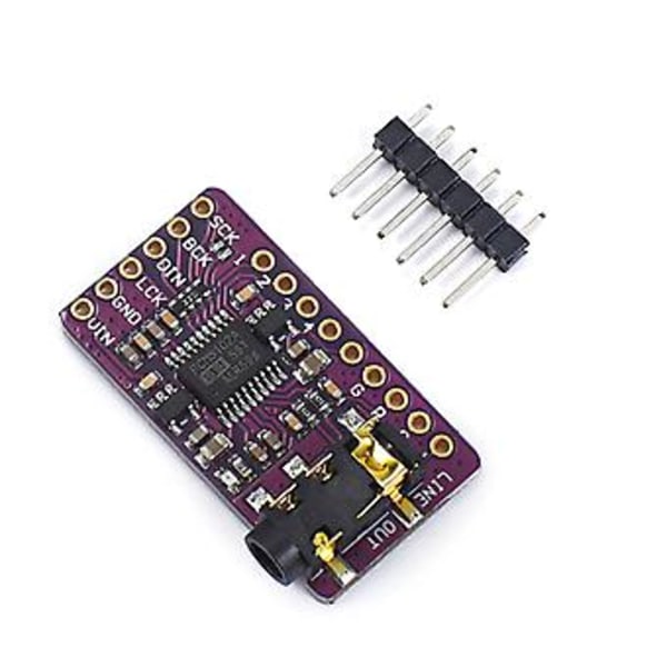 PCM5102 Lydkort DAC-dekoder I2S Afspiller Modul Klar og Medrivende