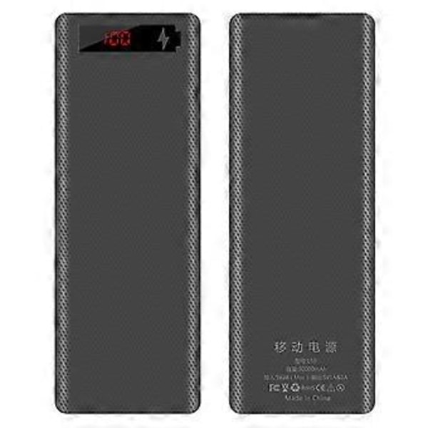 L10 LCD-skärm DIY Power Bank Box Platt för Huvud Batteriladdare Yttre för Fodral