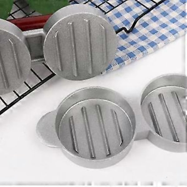 Mini Hamburgerpresser Nonstick 3 Slot Små Bøffer Presse Triple Bøf Maker Form Maskine Kød Kitc
