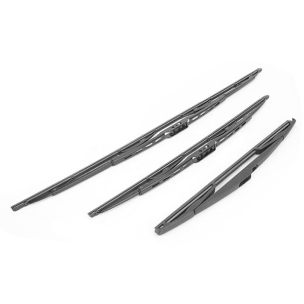 ,Set of 3 Front Rear Wiper Blades for Citroen C3 Mk1 2002-2008 Models