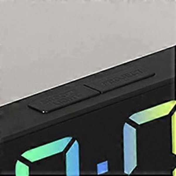 Enkel Projektionsväckarklocka LED Stor Teckensnitt Display Elektronisk Klocka med Temperaturvisning F Stil