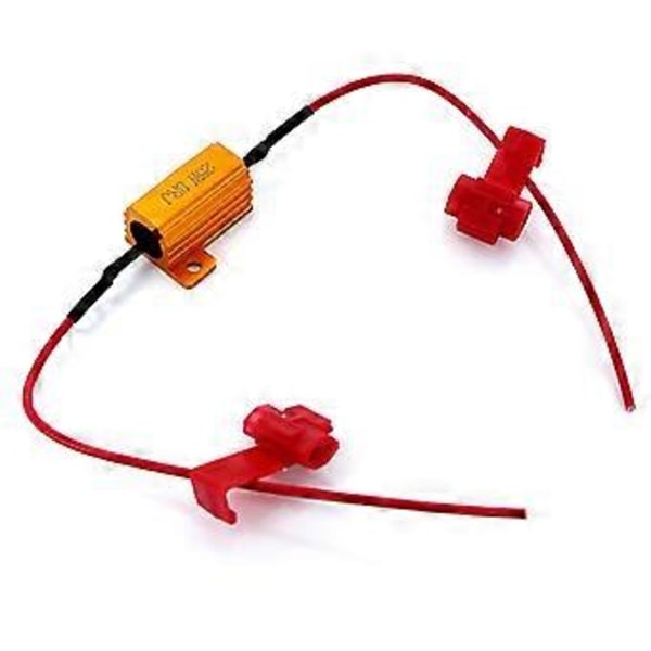 4 stk./sæt LED Bil Lys Modstand 25W 6/8/10/25 Belastningsmodstande til Blinklys Lygte Nummerplade Lampe Universal Auto Tilbehør