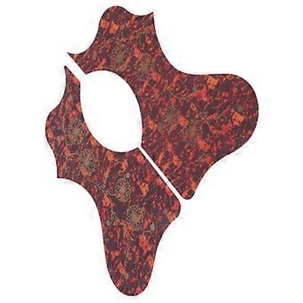 2 st Gitarrskydd Plast Plektrumskydd Plattset Tillbehör Ersättning för AkustiskBrun