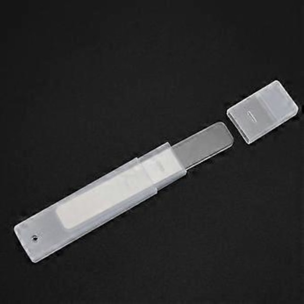 1 st Glasnagelfil i etui Glasfil för manikyr Nagelbehandling Skönhet Glasfil Polering Glans Dina finger- och tånaglar Verktyg K
