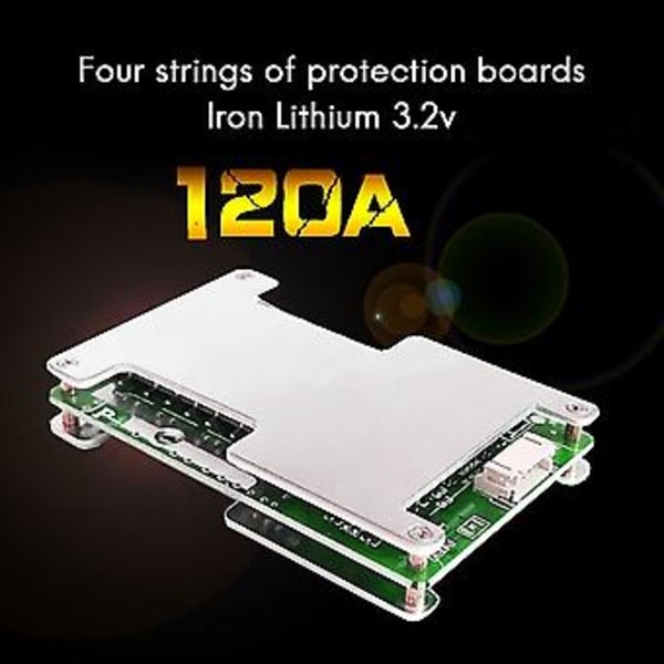 4s Kort 12.8v 120a Bms Järn Fosf Laddningsskydd
