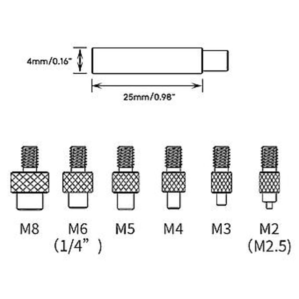 1 Sett Messing Varmeinnsettingsmutter Sortimentsett Varm Smelteinnrykker M2 M3 M4 M5-M6-M8