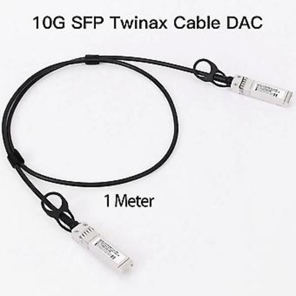 2x 10g Sfp+ Twinax Kabel, Direct Attach Copper(dac) 10gbase Sfp Passivt Kabel Til Sfp-h10gb-cu1m,,(1m)