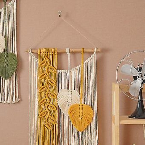 Makramé Väggdekor Boho Väggkonst Barnrum Väggdekor Estetisk Heminredning Chic Dekor Gallerivägg Xm