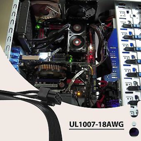 PCI-e 8-nastainen kaksois-8-nastaiseen (6+2-nastaiseen) virtalähdekaapeli V Gold -sarjan V750 V650 V550 modulaarisille virtalähteille