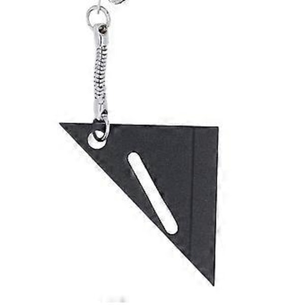 Träbearbetnings Triangel Linjal Aluminiumlegering Snickarmätverktyg 90 45 30 Graders Ritsvinkel Positionering Svart