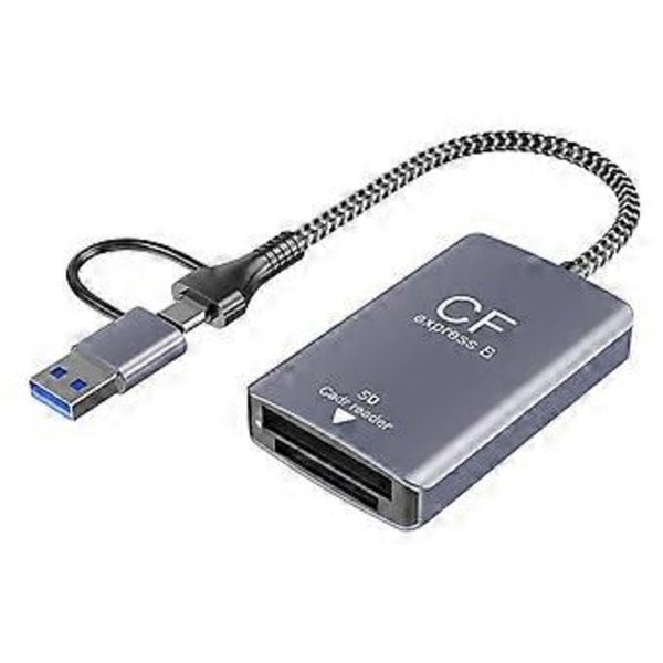 2 i 1 Express Typ B SD-kortläsare Express-kortläsare Typ B Adapter USB 3.2 10Gbps Portabel Express-läsare