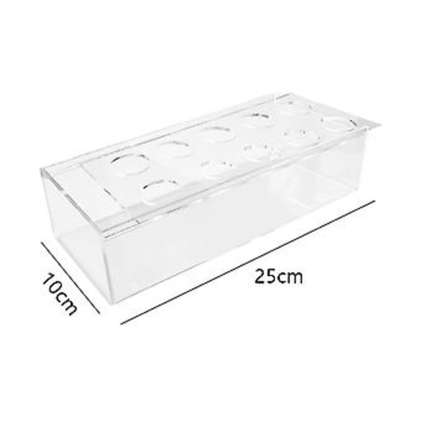 Klar Akryl Vas Rektangulär Blomma Mittpunkt För Matbord 25 cm Rekt D