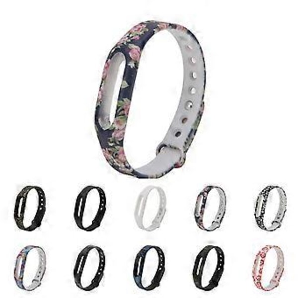 för Mi Band 1 Armband Andningsbart Band Svettresistent Anti-repor Band