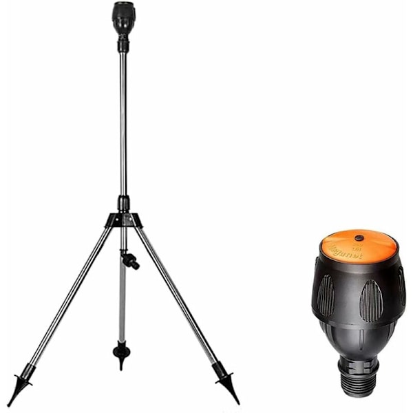 Kiertävä kolmijalka sprinkler 360 asteen automaattinen kierto suurelle nurmialueelle