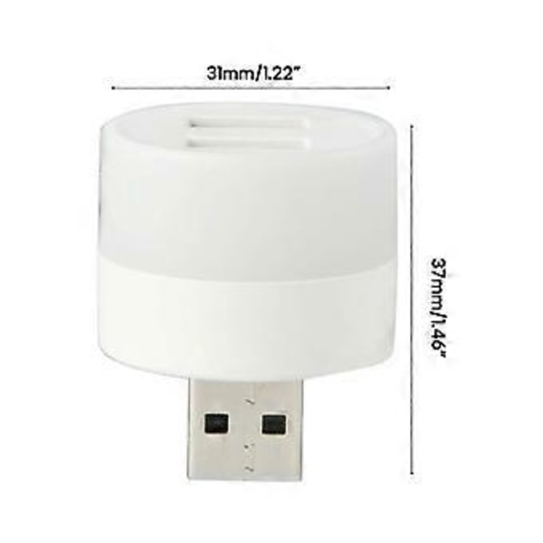 Nattlys USB-splitter USB LED Bil Interiørlys Lampe Dekorativ Reiselampe