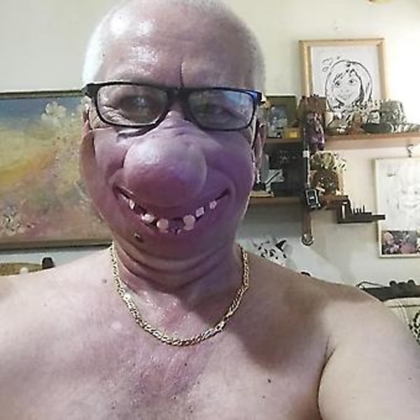 Halvmasker med skräcktema, Rolig vuxenfestmask Latex Clown Halvmasker Halloweenfestdekor Branschledande standarder