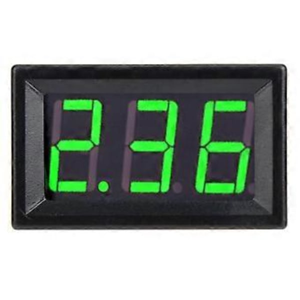 0,56 tum Två kabel Digital DC Ström Display Panel 0-10A Amperemeter Grön